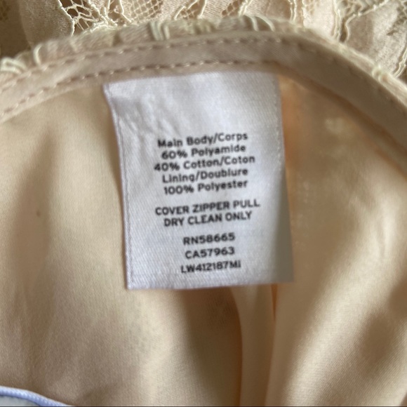 $269 Size 8 Lace Midi Skirt Ivory PA95 - Picture 5 of 5